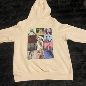 Taylor Swift Eras Cream Hoodie. Size L